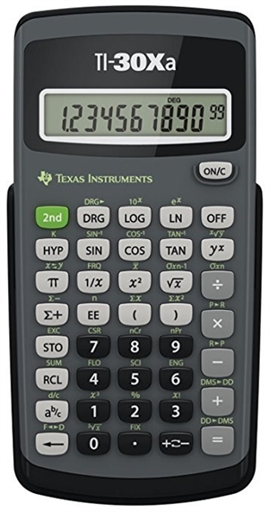Texas Instruments Ti-30xa tieteellinen laskin
